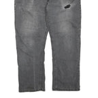 DICKIES Womens Grey Regular Jeans Denim W40 L28 Distressed Cotton Blend Zip