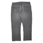 DICKIES Womens Grey Regular Jeans Denim W40 L28 Distressed Cotton Blend Zip