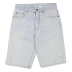 Mens Light Blue Denim Shorts S W29 Casual Cotton Blend Relaxed Fit