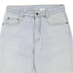 Mens Light Blue Denim Shorts S W29 Casual Cotton Blend Relaxed Fit