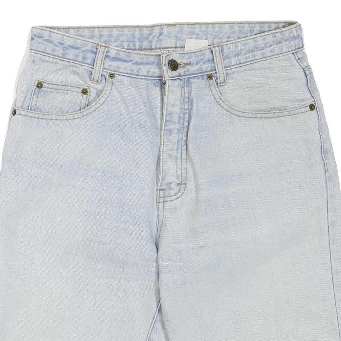 Mens Light Blue Denim Shorts S W29 Casual Cotton Blend Relaxed Fit