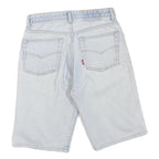 Mens Light Blue Denim Shorts S W29 Casual Cotton Blend Relaxed Fit