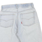 Mens Light Blue Denim Shorts S W29 Casual Cotton Blend Relaxed Fit
