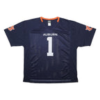 KNIGHTS APPAREL Mens Navy Blue Auburn Tigers Graphic T-Shirt XL V-Neck Short