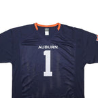 KNIGHTS APPAREL Mens Navy Blue Auburn Tigers Graphic T-Shirt XL V-Neck Short