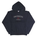 TOOMBY Mens Navy Blue San Francisco Cotton Pullover Hoodie M Casual Wear