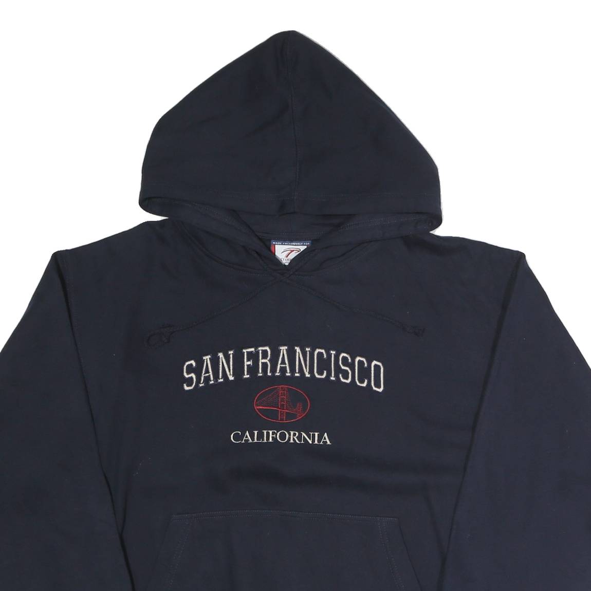 TOOMBY Mens Navy Blue San Francisco Cotton Pullover Hoodie M Casual Wear