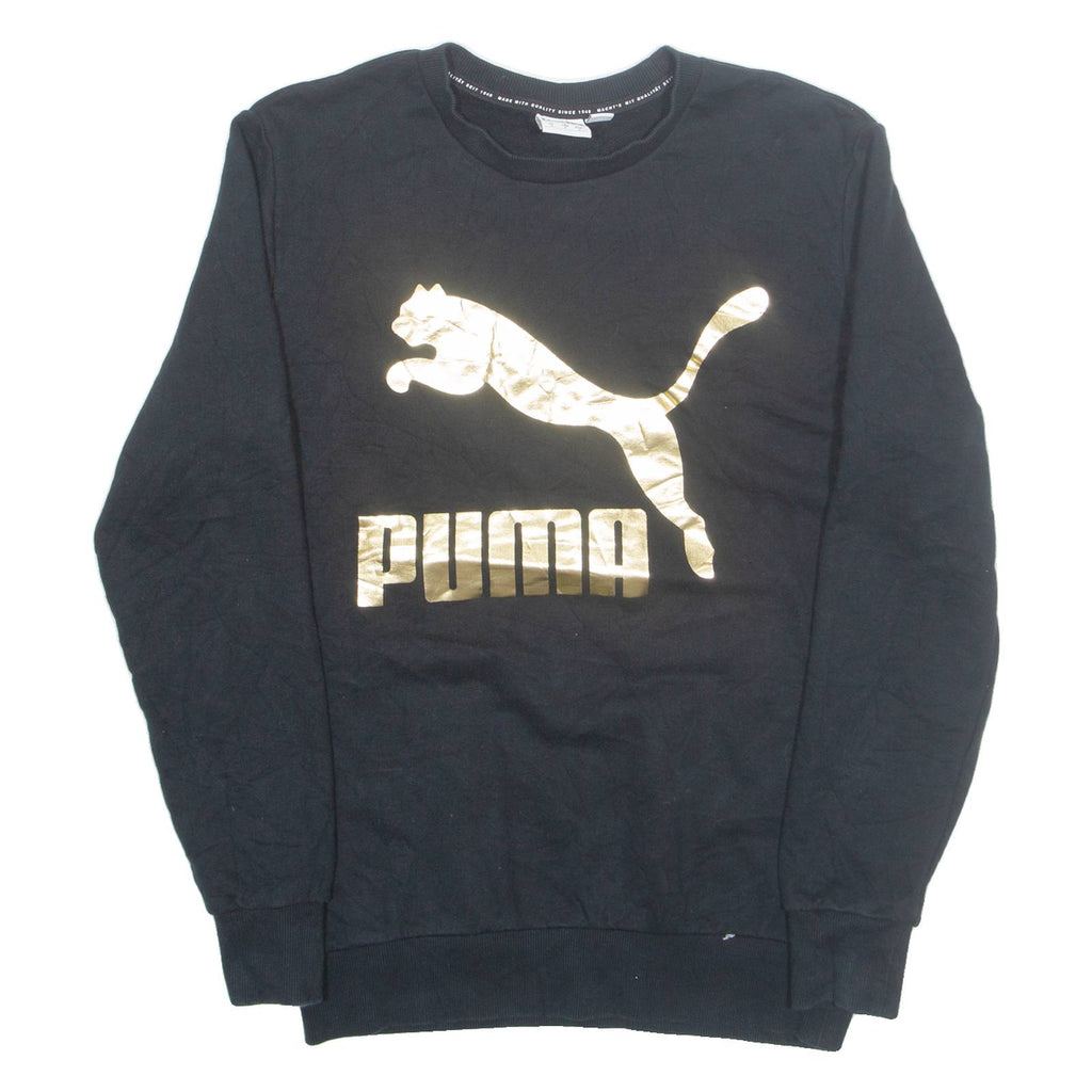 PUMA Womens Sweatshirt Black S