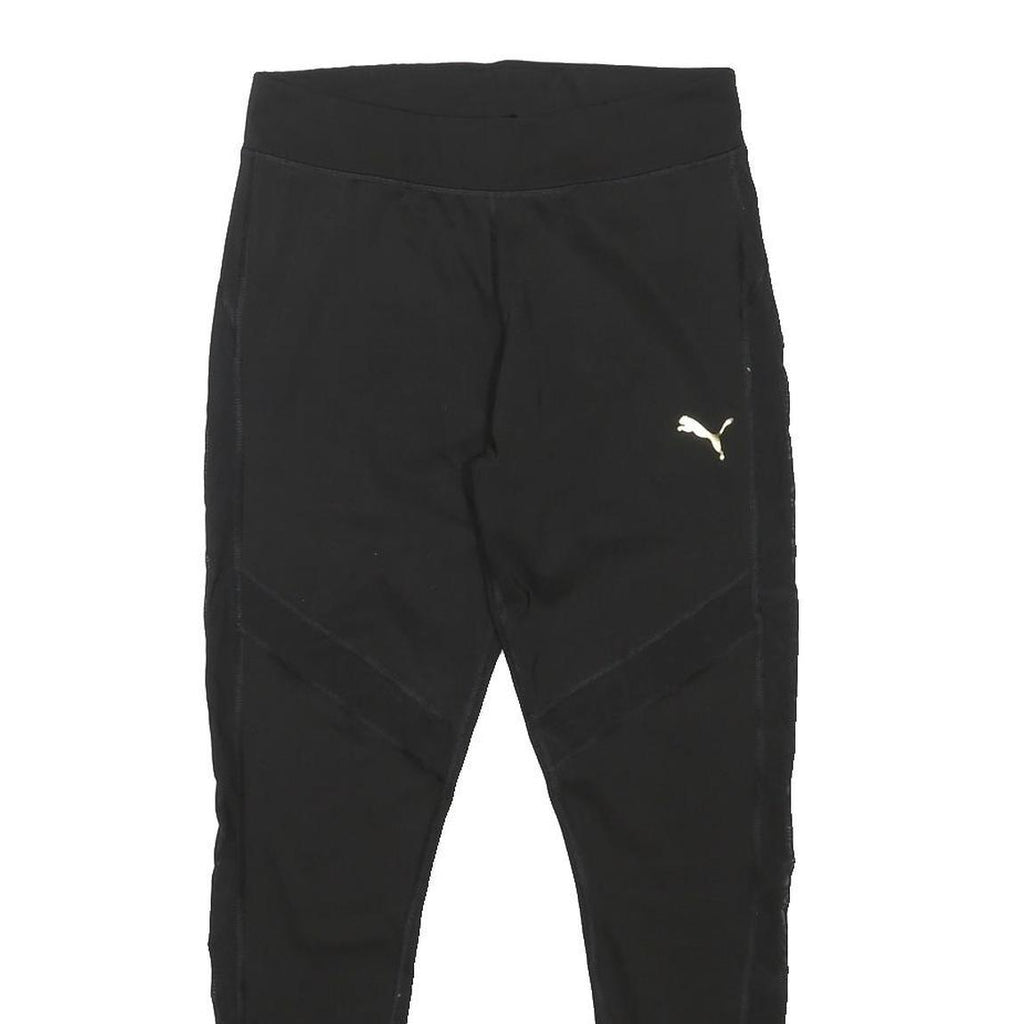 PUMA Womens Joggers Black Slim Tapered L W28 L27 Sports Activewear Bottoms