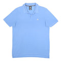 ADIDAS Mens Blue Polo Shirt XL Cotton Blend Short Sleeve Basic Casual Sports
