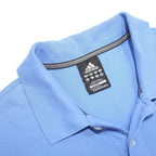 ADIDAS Mens Blue Polo Shirt XL Cotton Blend Short Sleeve Basic Casual Sports