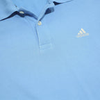 ADIDAS Mens Blue Polo Shirt XL Cotton Blend Short Sleeve Basic Casual Sports
