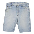 WRANGLER Mens Denim Blue Cotton Blend Casual Shorts XL W38 Relaxed Fit