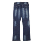 BLUE CRUSH Womens Regular Fit Bootcut Denim Dark Jeans W30 L32 Faded Classic