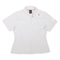 MAMMUT Womens White Check Shirt M Outdoor Hiking Casual Lightweight