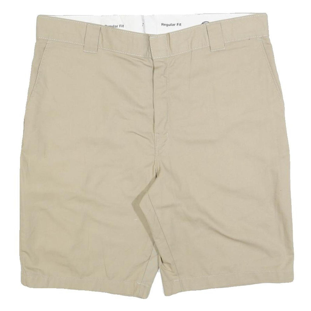 DICKIES Mens Shorts Beige Casual XL W40 Cotton Blend Regular Fit Workwear