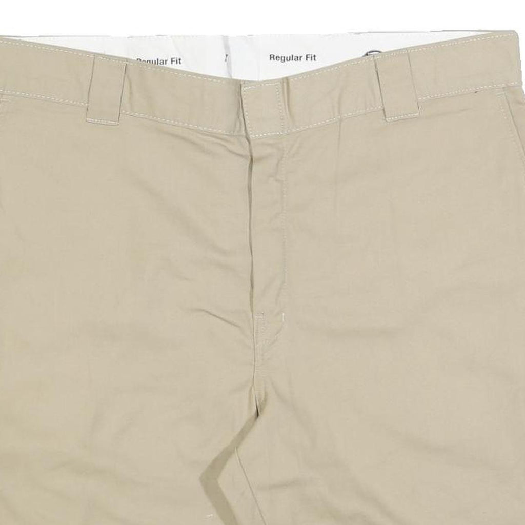 DICKIES Mens Shorts Beige Casual XL W40 Cotton Blend Regular Fit Workwear