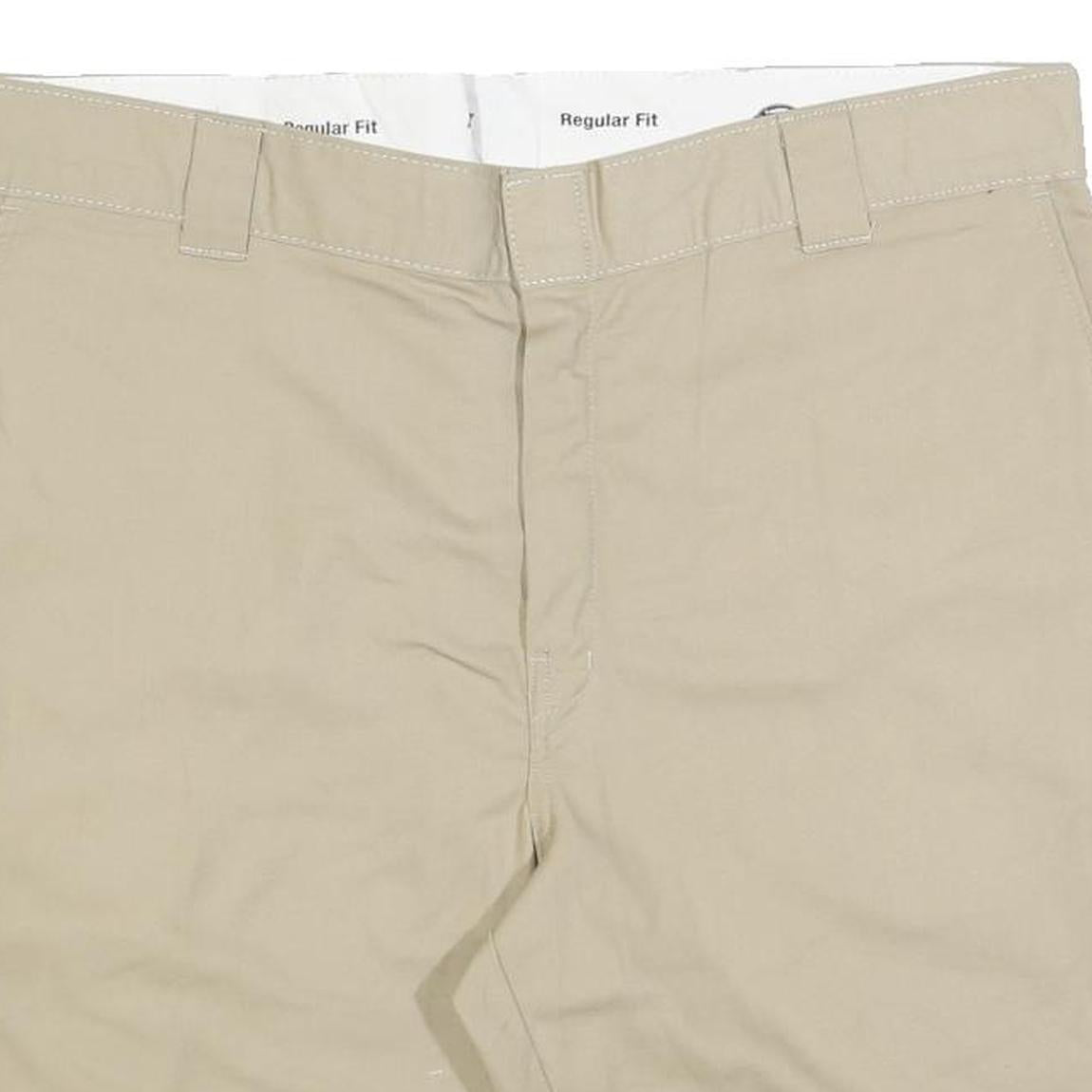 DICKIES Mens Shorts Beige Casual XL W40 Cotton Blend Regular Fit Workwear