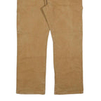 DICKIES Mens Cotton Blend Beige Regular Fit Straight Leg Trousers W34 L30