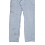 LEVI'S 501 Mens Regular Cotton Denim Light Wash W34 L31 Classic Button Jeans