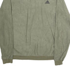 ADIDAS Mens Green Crew Neck M Cotton Sweatshirt Logo Casual