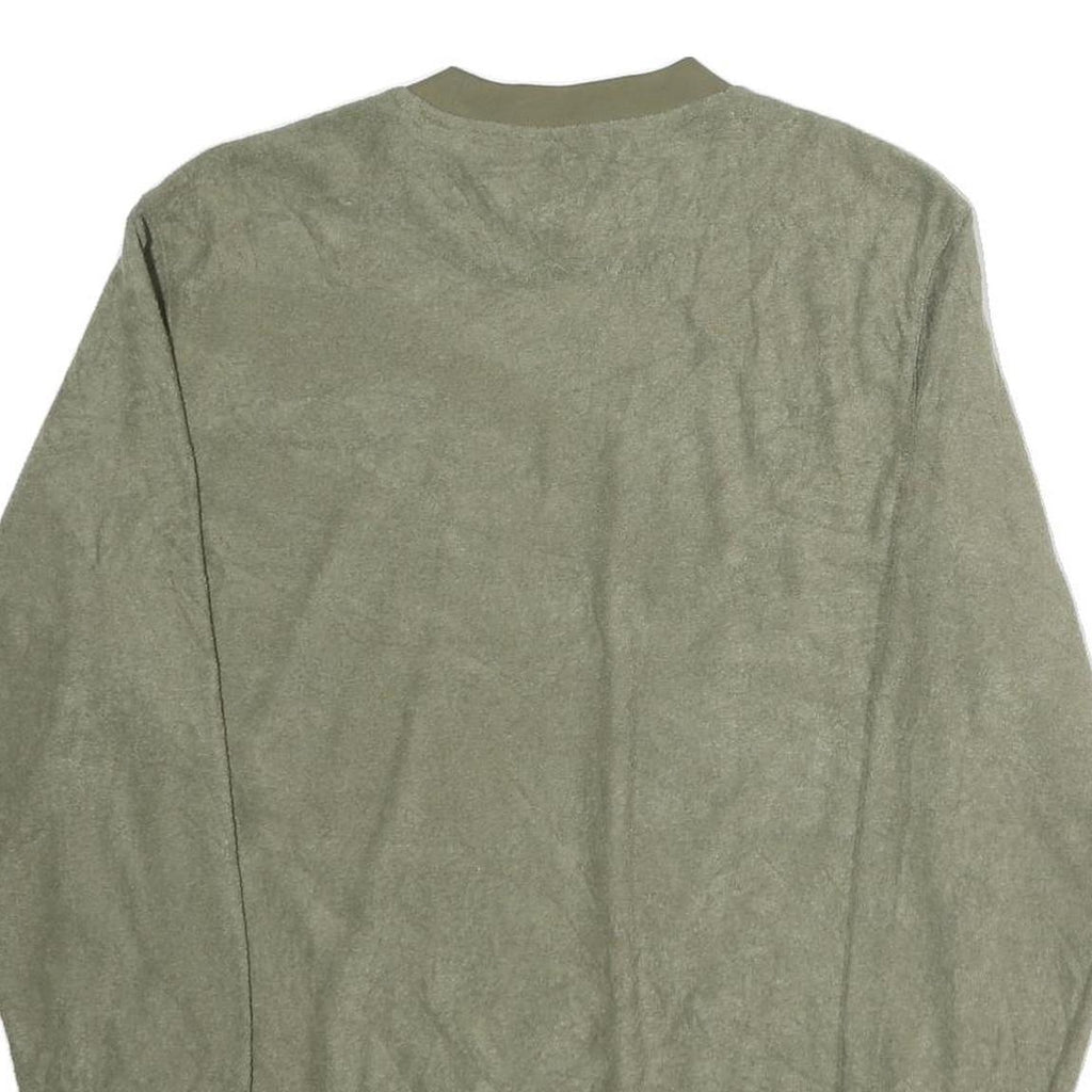 ADIDAS Mens Green Crew Neck M Cotton Sweatshirt Logo Casual