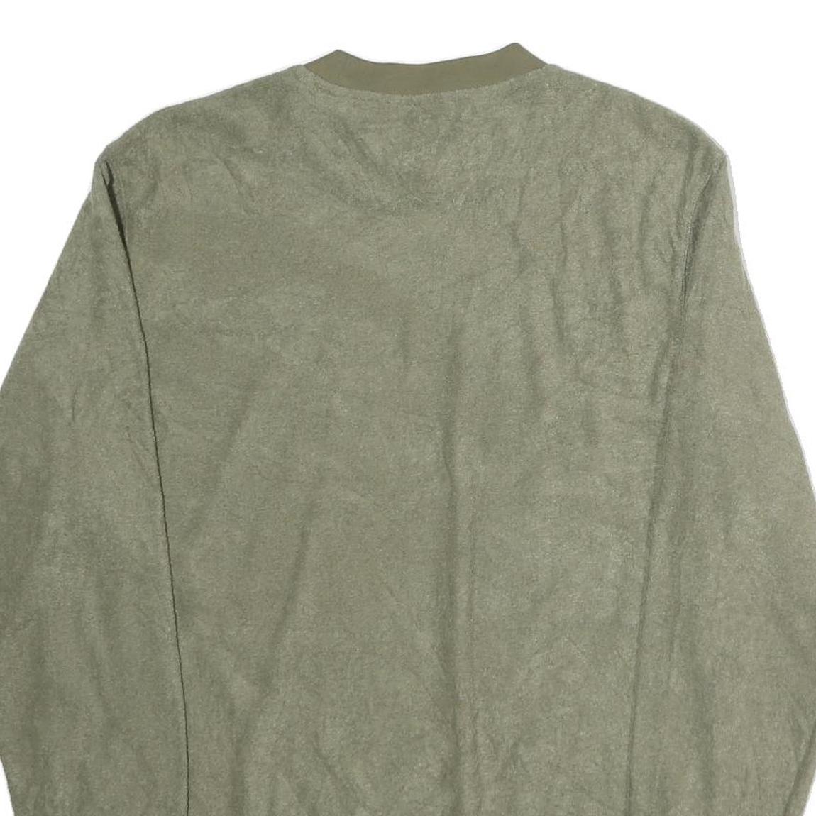 ADIDAS Mens Green Crew Neck M Cotton Sweatshirt Logo Casual