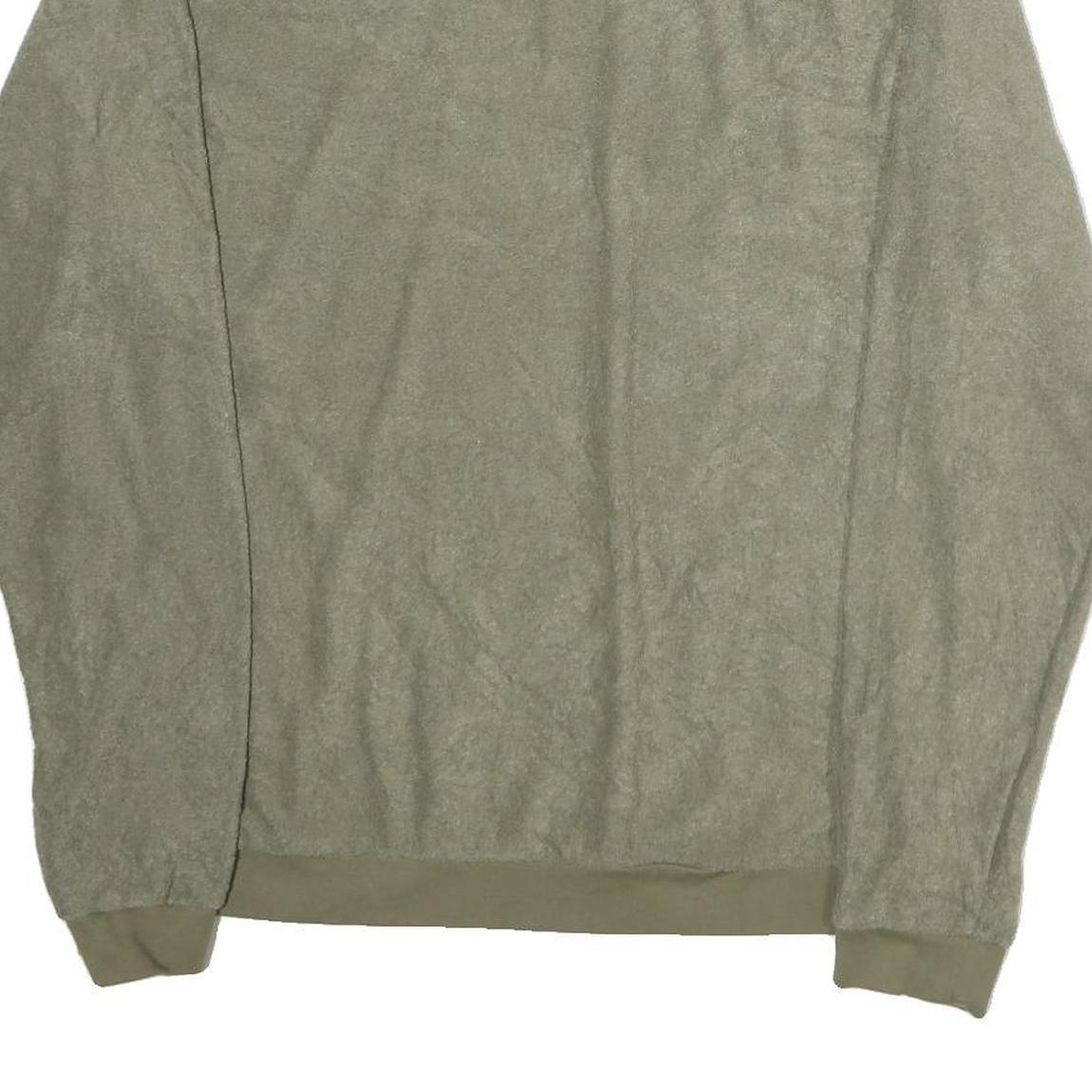 ADIDAS Mens Green Crew Neck M Cotton Sweatshirt Logo Casual