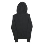 NIKE Womens Black & Grey Zip Up Hoodie M Cotton Blend Casual Sweatshirt