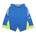 ADIDAS Mens Shorts Blue & Neon Green Sports Casual Polyester S W24 Athletic