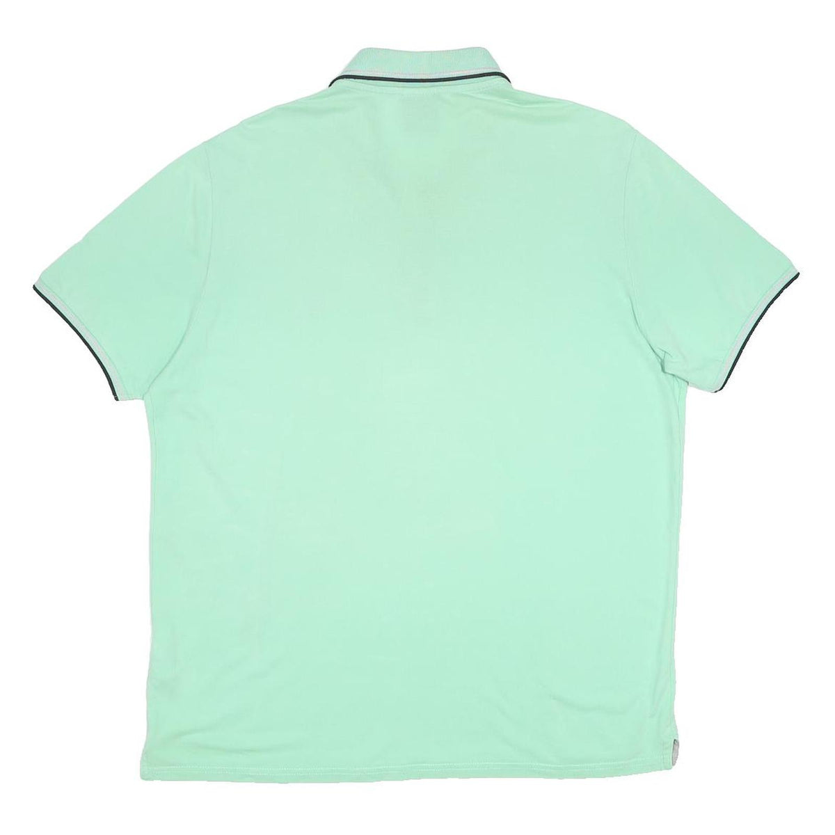 CHAMPION Mens Mint Green Short Sleeve Cotton Polo Shirt L Classic Logo