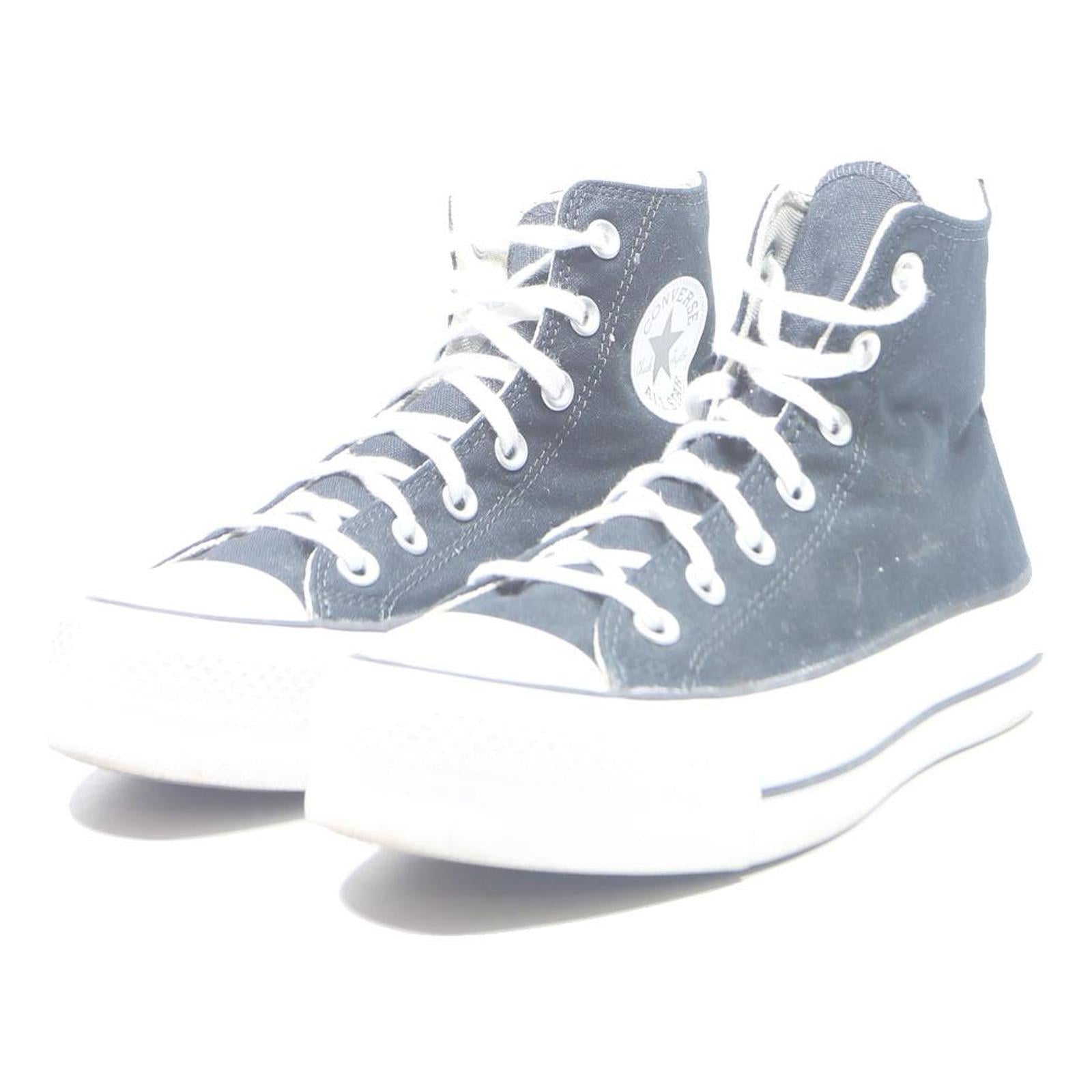 CONVERSE Chuck Taylor All Star Womens High Top Trainers Black Cotton UK 5