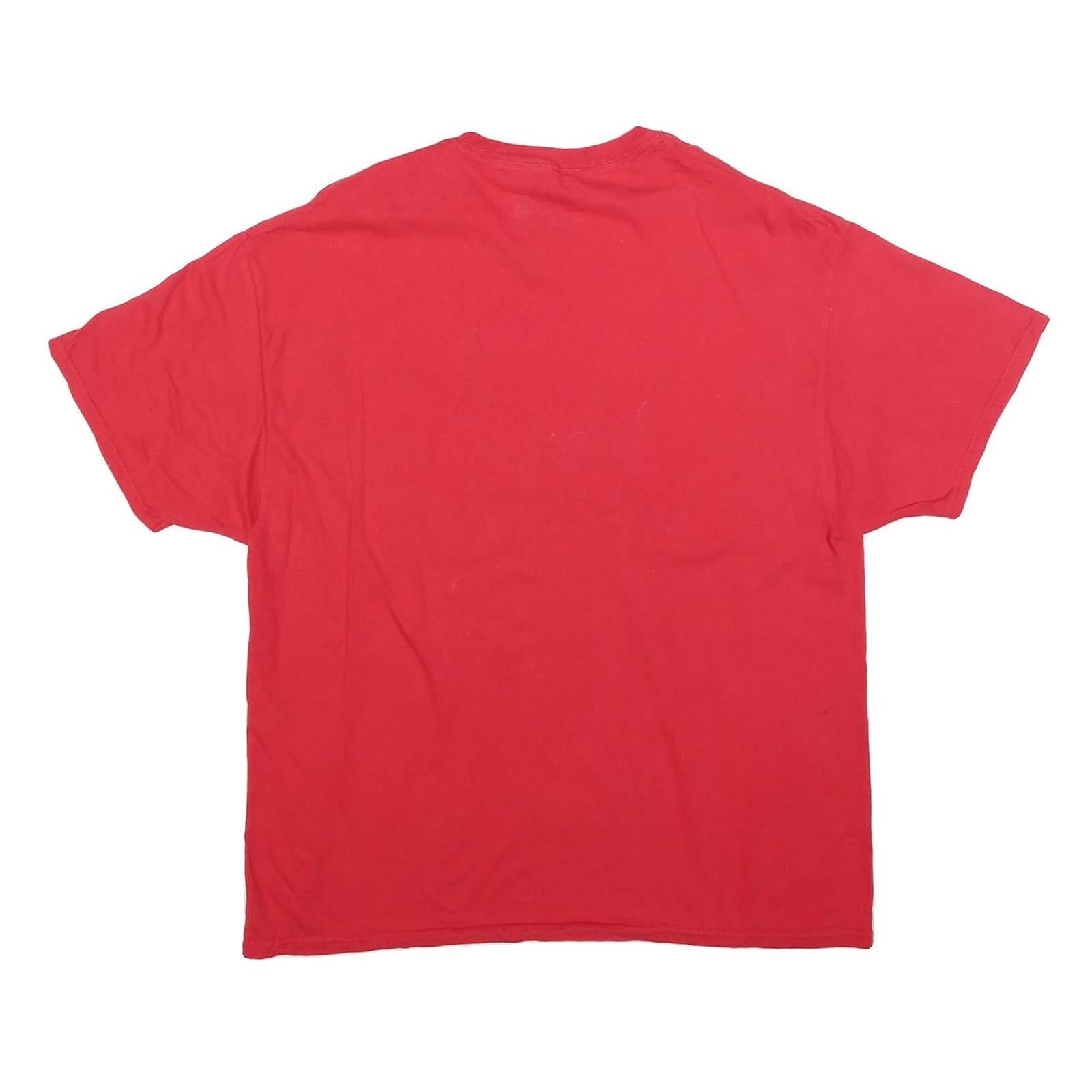 RUSSELL ATHLETIC Mens Red Governor Proud Graphic T-Shirt XL Crew Neck Short