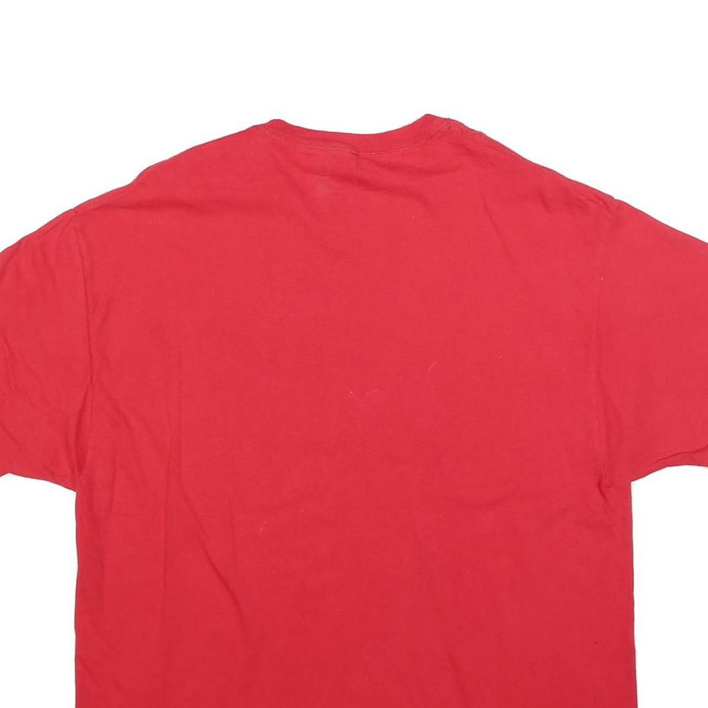 RUSSELL ATHLETIC Mens Red Governor Proud Graphic T-Shirt XL Crew Neck Short