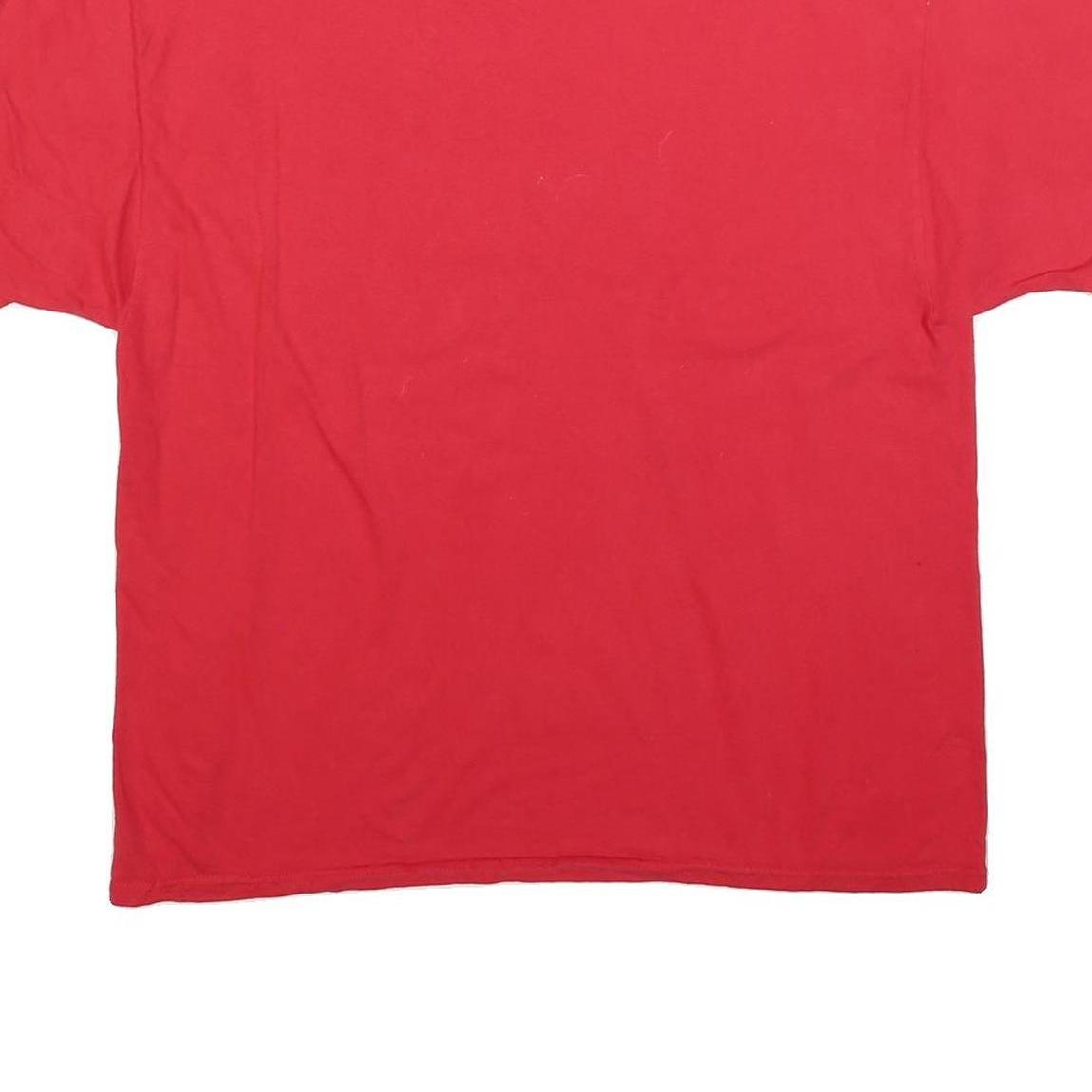 RUSSELL ATHLETIC Mens Red Governor Proud Graphic T-Shirt XL Crew Neck Short