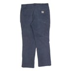 CARHARTT Mens Relaxed Fit Jeans Blue Denim W34 L30 Workwear Zip Closure