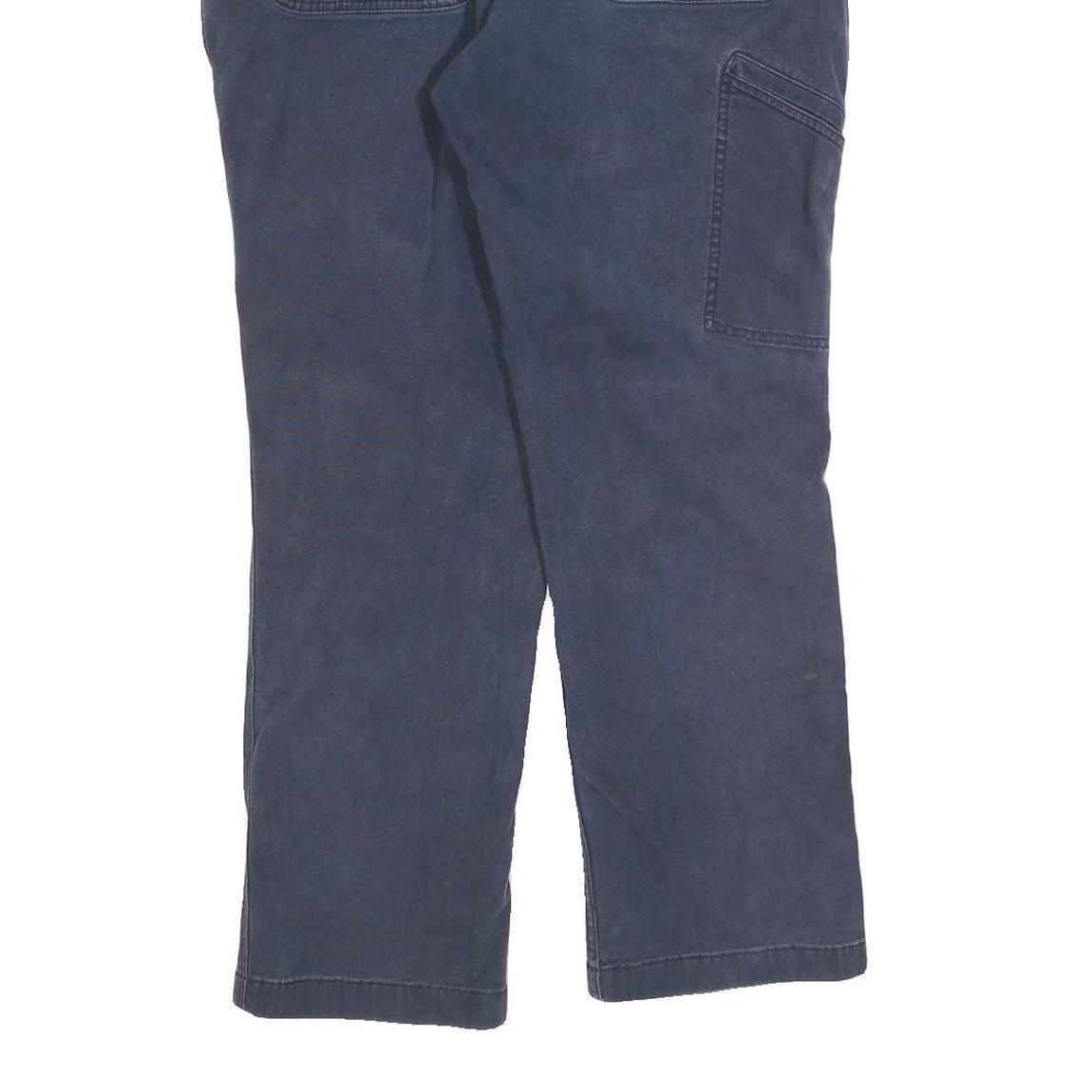 CARHARTT Mens Relaxed Fit Jeans Blue Denim W34 L30 Workwear Zip Closure