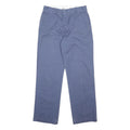 DICKIES Mens Cotton Blend Blue Regular Straight Trousers W32 L29 Workwear