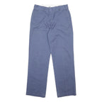 DICKIES Mens Cotton Blend Blue Regular Straight Trousers W32 L29 Workwear