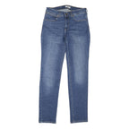 WRANGLER Womens Regular Fit Blue Denim Zip Jeans W28 L30 Classic Straight