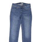 WRANGLER Womens Regular Fit Blue Denim Zip Jeans W28 L30 Classic Straight