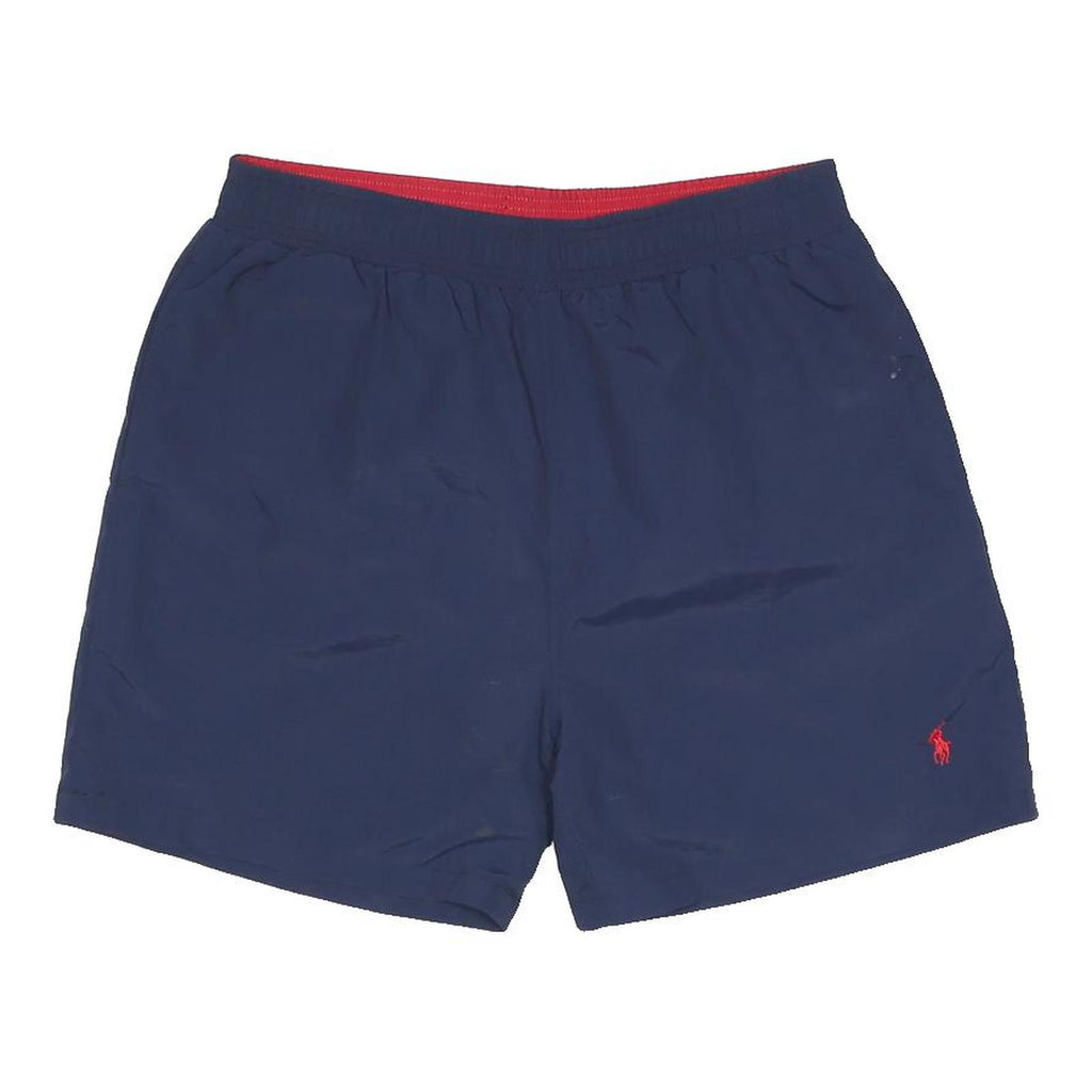 POLO RALPH LAUREN Mens Navy Blue Casual Shorts XL W30 Lightweight Synthetic