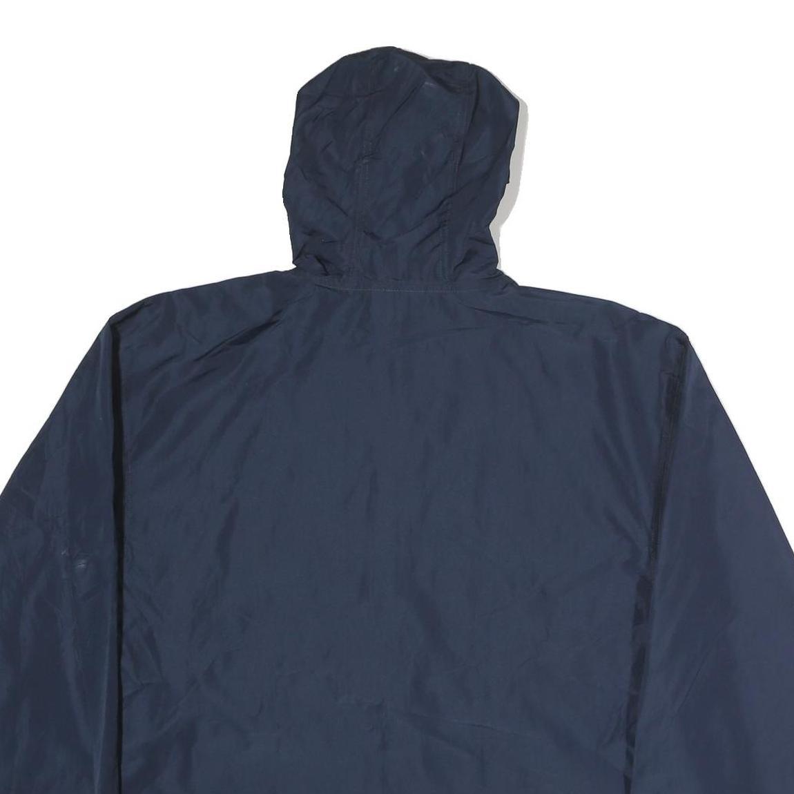 CHAMPION Mens Navy Blue Casual Jacket M Polyester Plain Hooded Zip