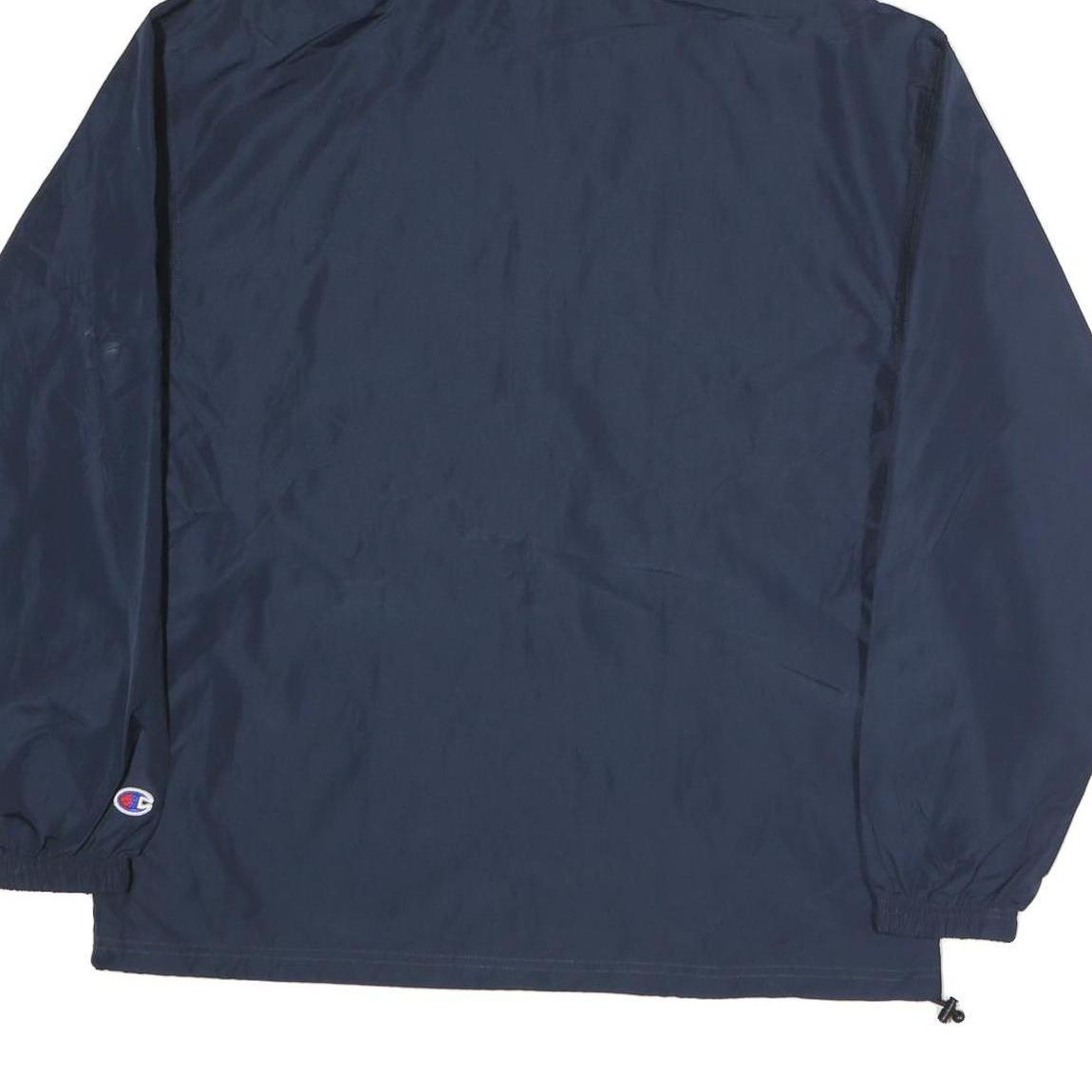CHAMPION Mens Navy Blue Casual Jacket M Polyester Plain Hooded Zip
