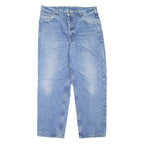 CARHARTT Blanket Lined Workwear Mens Jeans Blue Tapered Stone Wash W35 L29
