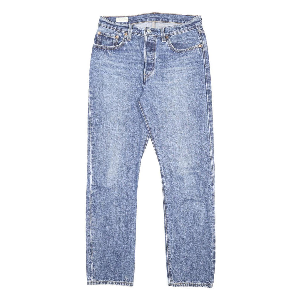 LEVI'S 501 Big E Womens Jeans Blue Regular Straight Denim Medium W28 L30 Classic