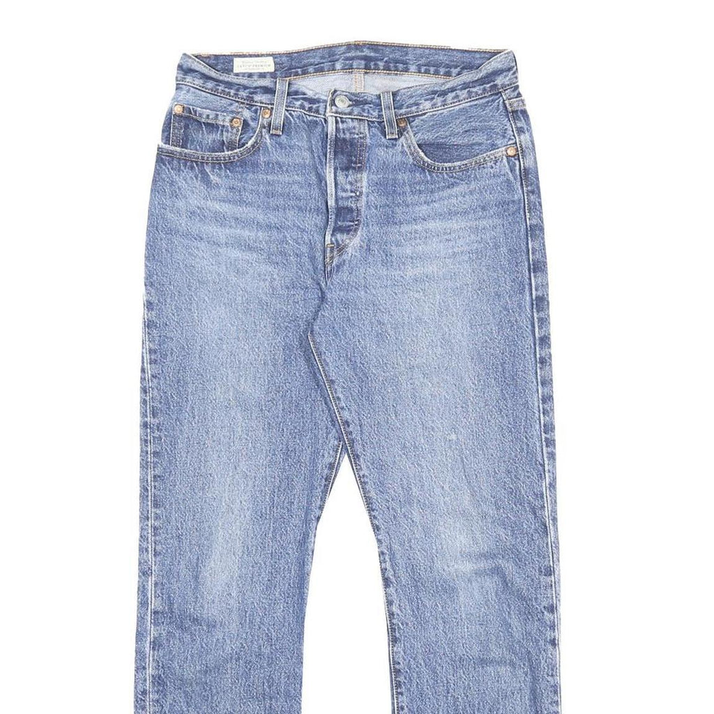 LEVI'S 501 Big E Womens Jeans Blue Regular Straight Denim Medium W28 L30 Classic
