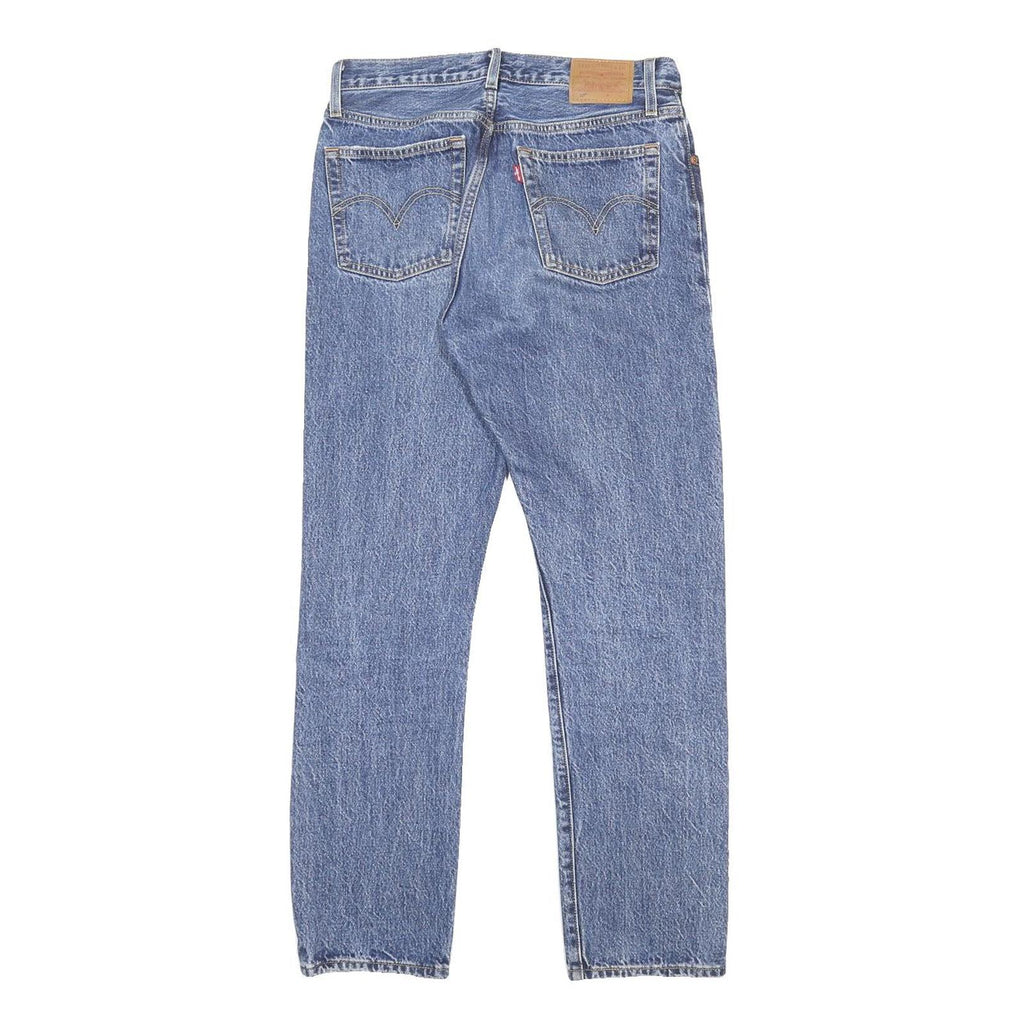 LEVI'S 501 Big E Womens Jeans Blue Regular Straight Denim Medium W28 L30 Classic