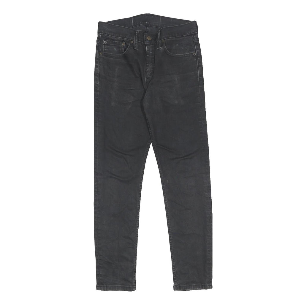 LEVI'S Mens Black Slim 512 Tapered Denim W29 L27 Cotton Blend Zip Jeans