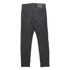 LEVI'S Mens Black Slim 512 Tapered Denim W29 L27 Cotton Blend Zip Jeans